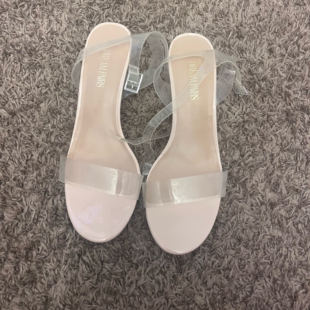 Dream Pairs Clear High-heel Sandal